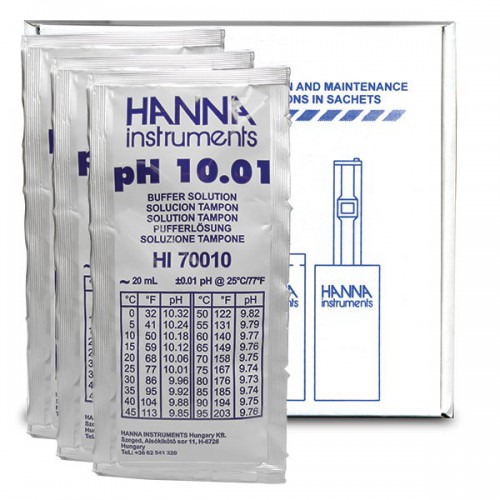 HI-70010P pH10 Solution, 20ml x 25 pad