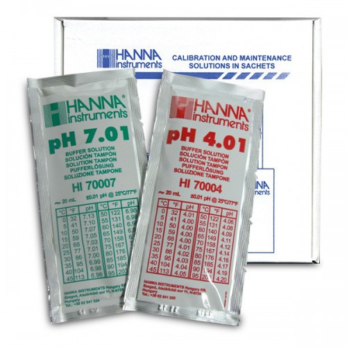 HI-77400P pH4&pH7 Solution, 20ml x 5 pad each